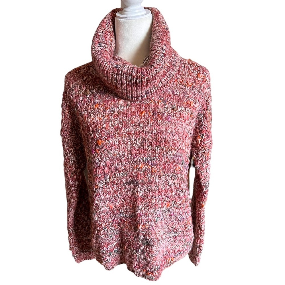 Elsamanda Large Knit Turtleneck Sweater - Made in Italy